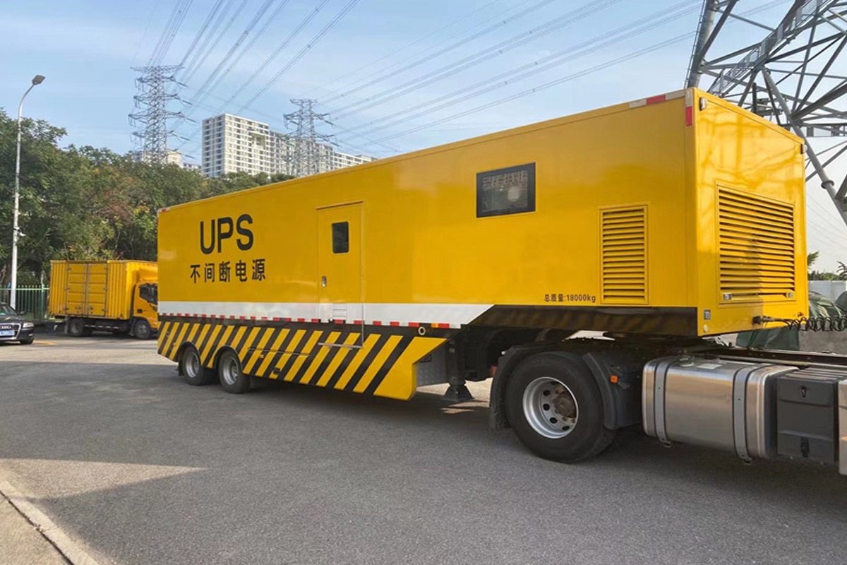 仙桃发电机租赁施工现场